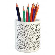 Angled Stripes Pencil Pen Holder