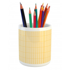 Gingham Pattern Pencil Pen Holder