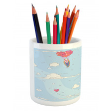 Balloons in Sky Pencil Pen Holder