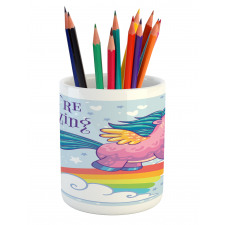 Pony in the Sky Pencil Pen Holder