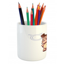 Funny Baby Bull Pencil Pen Holder