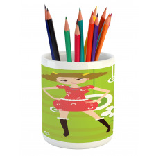 Fashion Teen Girl Pencil Pen Holder