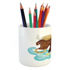 Bull Cloud Stars Pencil Pen Holder