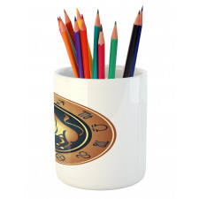 Circle Bull Pencil Pen Holder