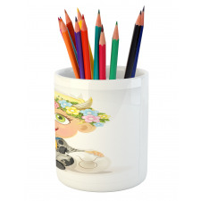 Happy Baby Horns Pencil Pen Holder