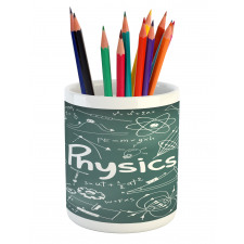 Physics and Math School Pencil Pen Holder