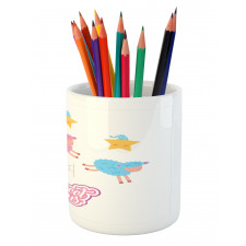 Cartoon Sheep Pencil Pen Holder