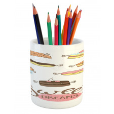 Éclair and Cake Pencil Pen Holder