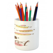 Éclair and Cake Pencil Pen Holder