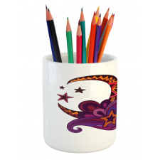 Moon Stars Pencil Pen Holder