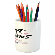 Calligraphy Words Pencil Pen Holder