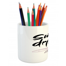 Calligraphy Words Pencil Pen Holder