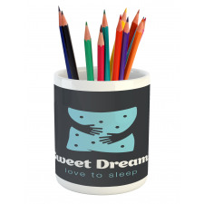 Arm Hugging Pillow Pencil Pen Holder