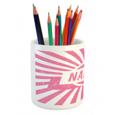 Popular Name in Pink Pencil Pen Holder