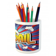 Comic Book Female Name Pencil Pen Holder