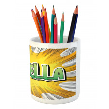 American Birth Name Pencil Pen Holder