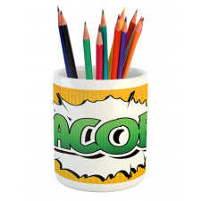 Male Name Comic Burst Pencil Pen Holder