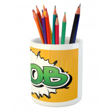 Male Name Comic Burst Pencil Pen Holder