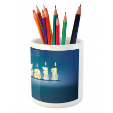 Alphabet Cake Topping Pencil Pen Holder