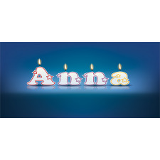 Birthday Candles Name Pencil Pen Holder