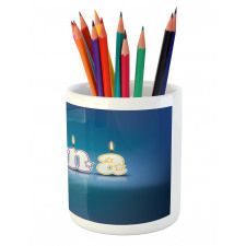 Birthday Candles Name Pencil Pen Holder