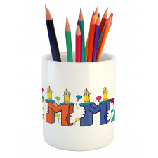 Popular Colorful Name Pencil Pen Holder