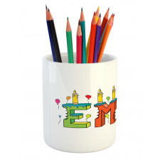 Popular Colorful Name Pencil Pen Holder