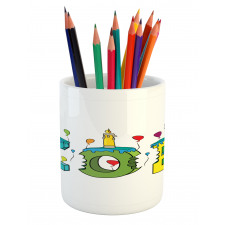 Colorful Birthday Candles Pencil Pen Holder