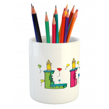 Joyful Letters Birthday Pencil Pen Holder