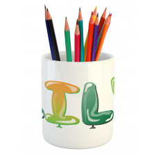 Common Girl Name Balloons Pencil Pen Holder