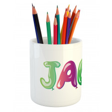 Traditional Male Name Pencil Pen Holder