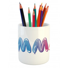 Feminine Balloon Name Pencil Pen Holder