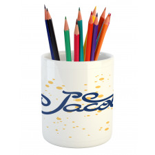 Timeless Modern Letter Motif Pencil Pen Holder