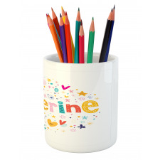 Colorful Alphabet Pencil Pen Holder