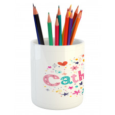 Colorful Alphabet Pencil Pen Holder