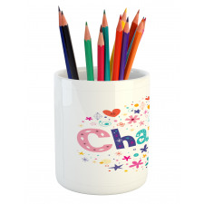 Happy Smiling Stars Pencil Pen Holder