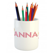 Nursery Themed Lettering Pencil Pen Holder