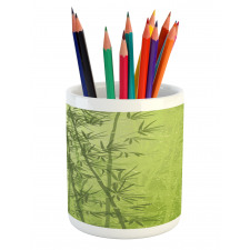 Green Bamboo Growth Pencil Pen Holder