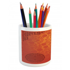 Traditional Nature Art Pencil Pen Holder