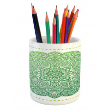 Ornate Floral Design Pencil Pen Holder