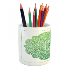 Ornate Floral Design Pencil Pen Holder