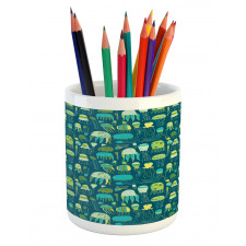 Funny Sea Creatures Pencil Pen Holder