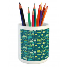 Funny Sea Creatures Pencil Pen Holder