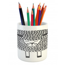 Doodle Sheep Pencil Pen Holder