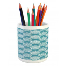 Curly Flowers Pencil Pen Holder