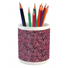 Safari Art Pattern Pencil Pen Holder