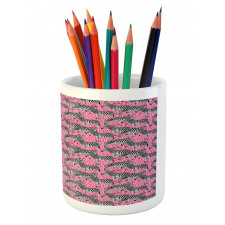 Wild Animals Pastel Pencil Pen Holder