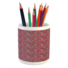 Flamingo Toucan Bird Pencil Pen Holder