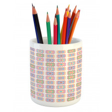 Doodle Stripe Design Pencil Pen Holder