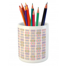 Doodle Stripe Design Pencil Pen Holder